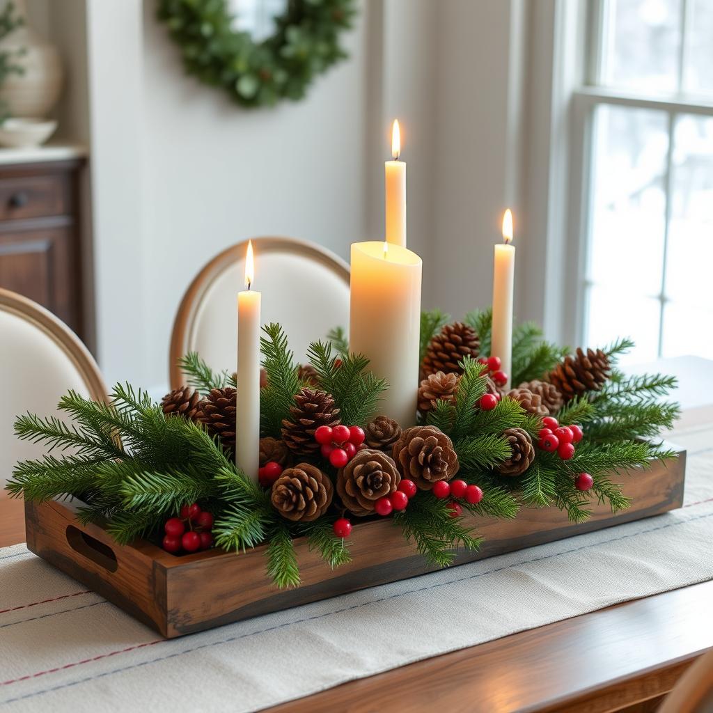 DIY Christmas centerpieces