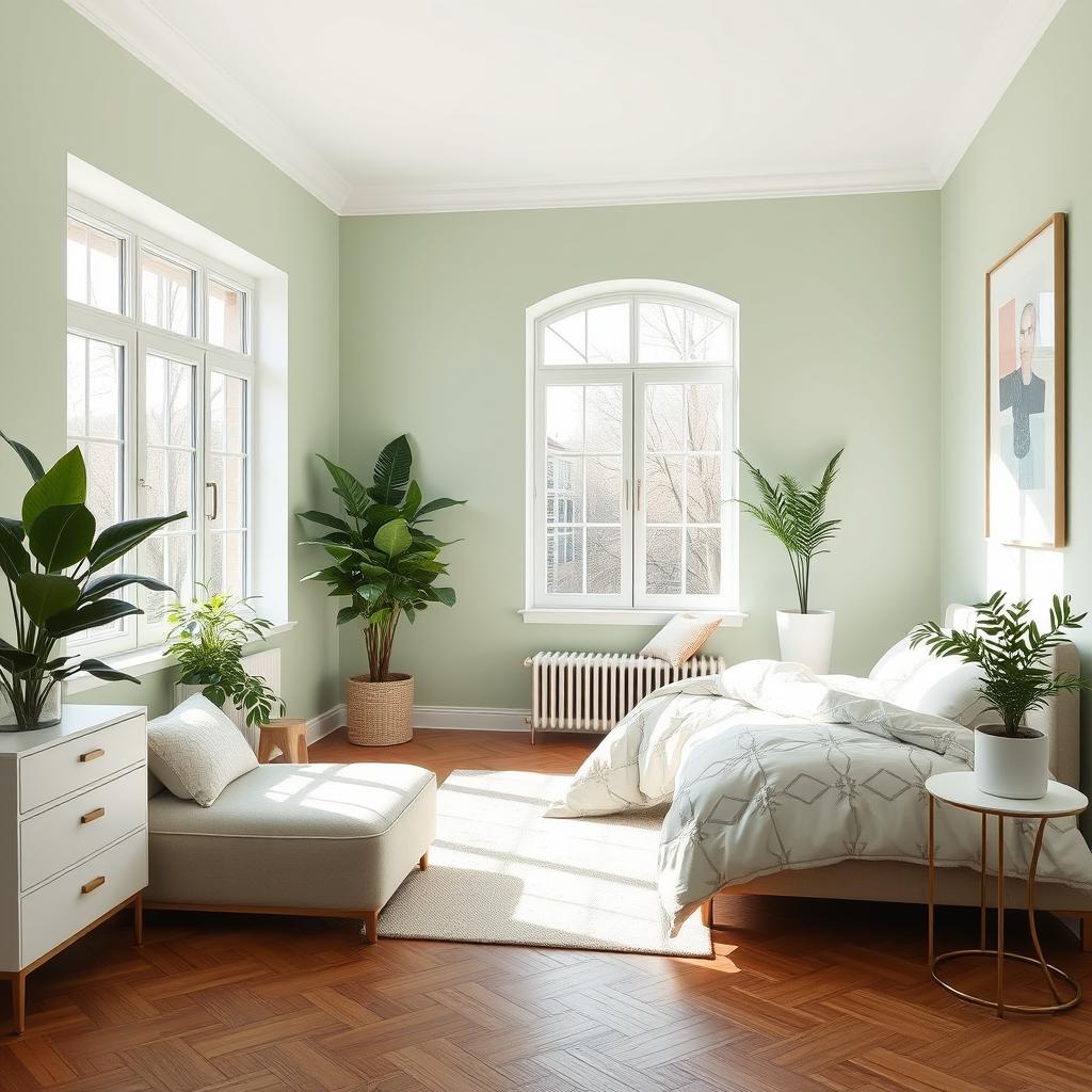 Light Green Bedroom Design Inspiration