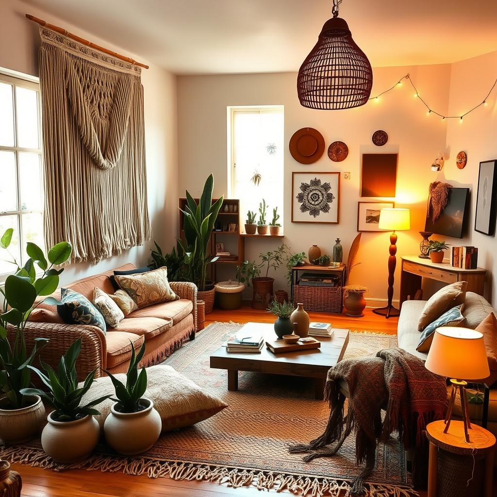 boho living room essentials