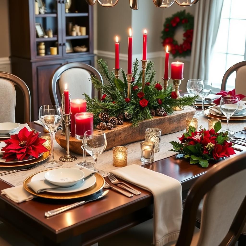 festive table decor