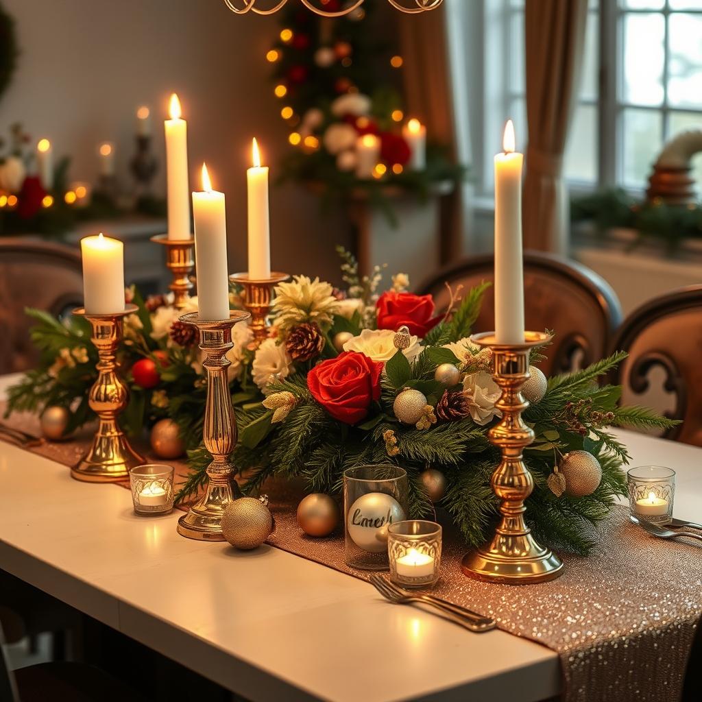 festive table lighting