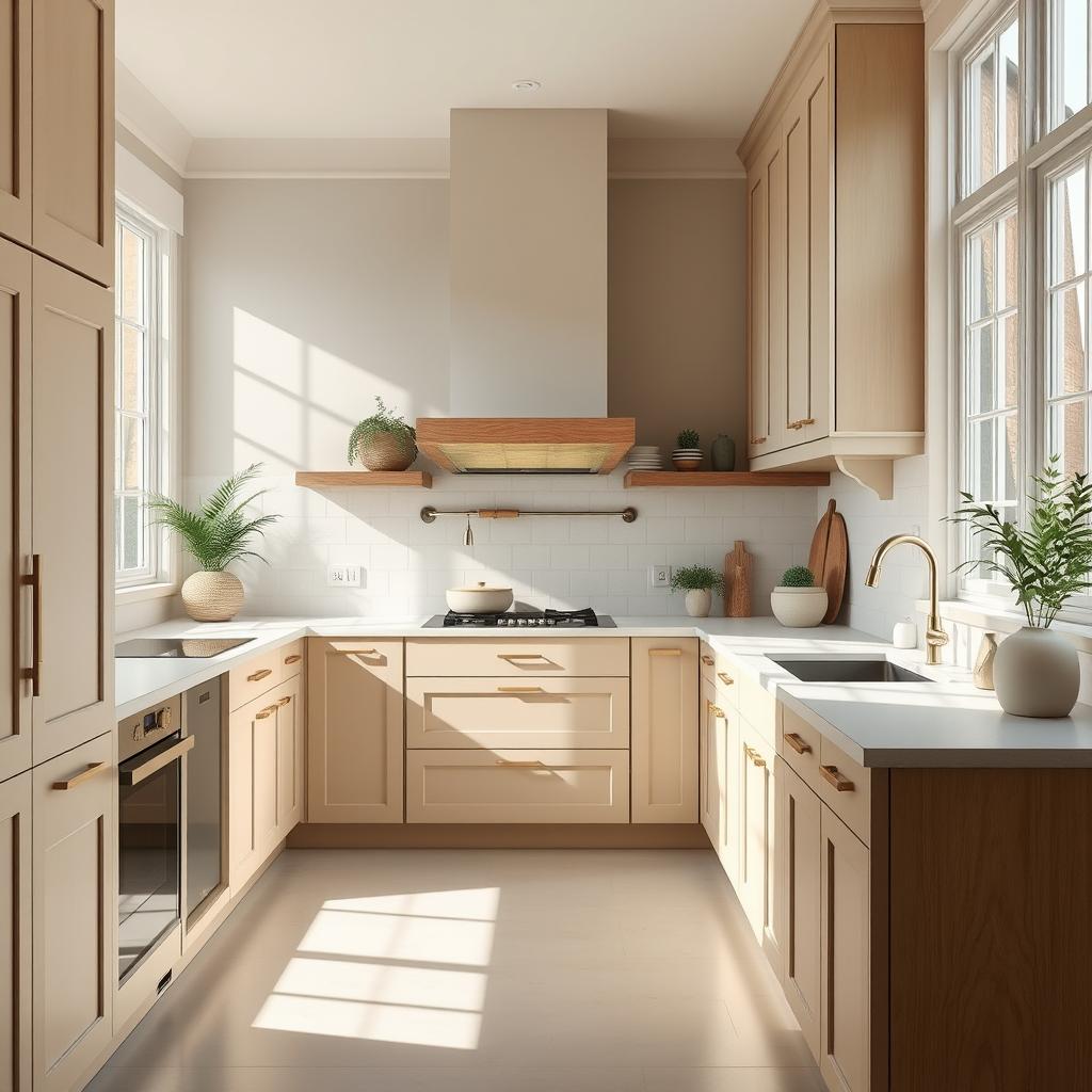 neutral color kitchen