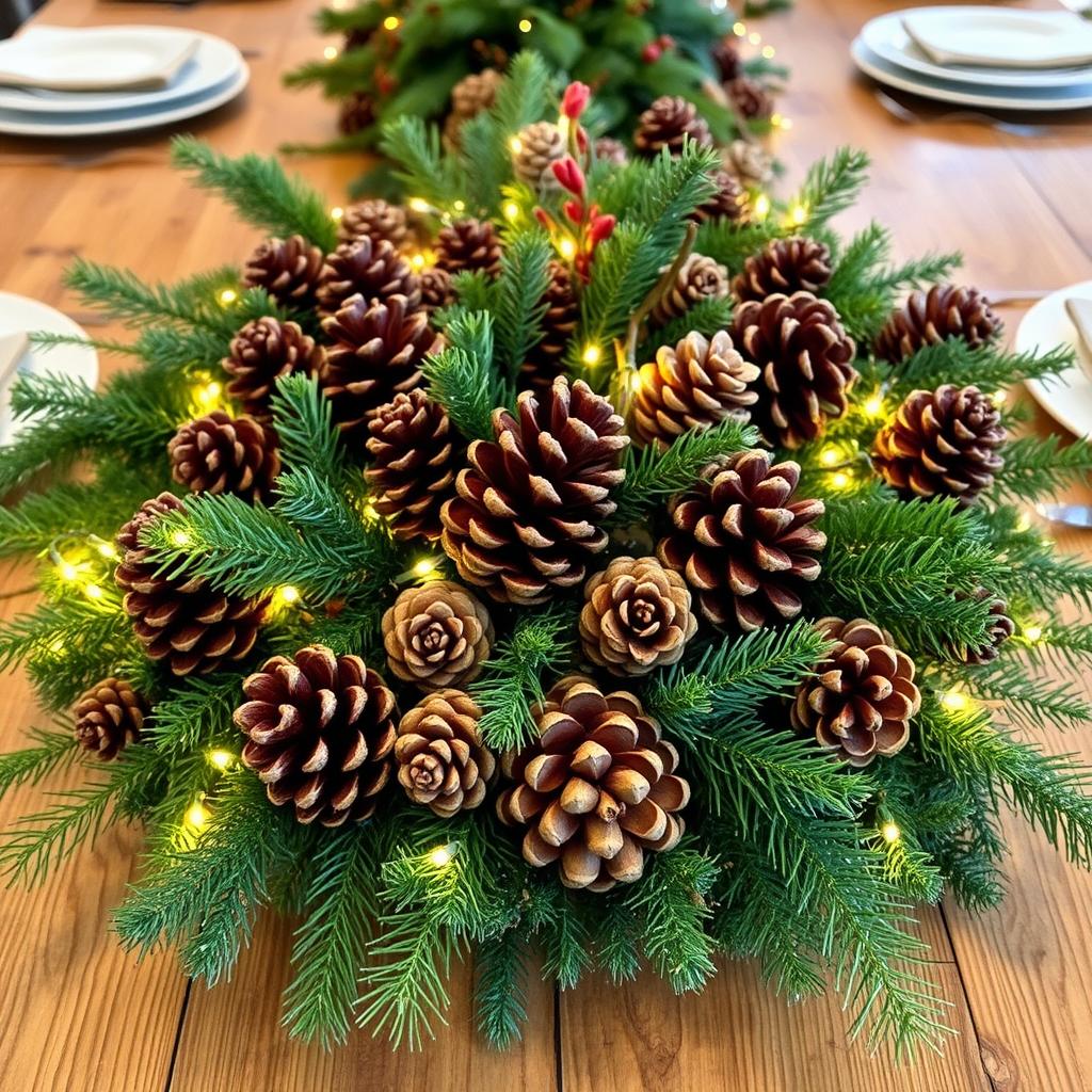 pine cone centerpieces