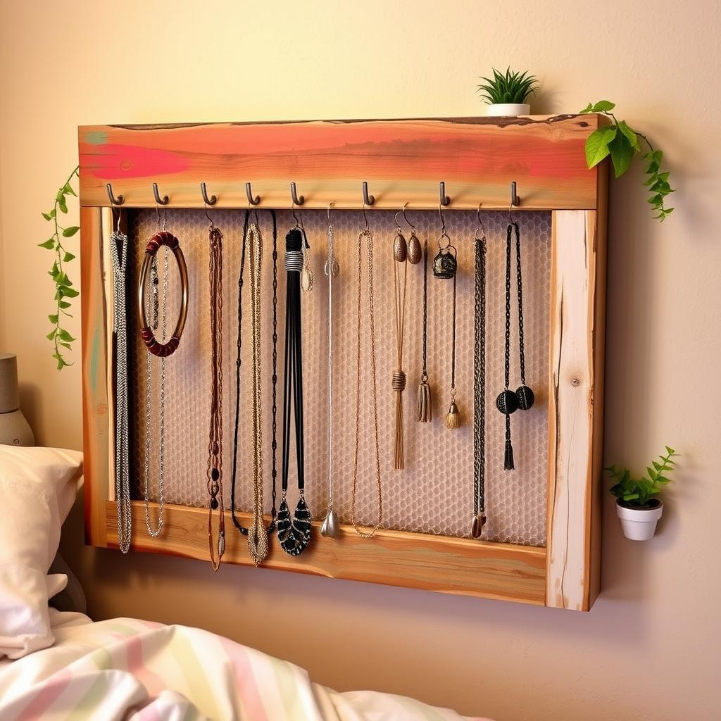 DIY Jewelry Organizer Frame