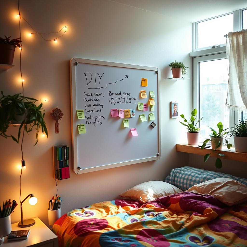 DIY Whiteboard for Dorm Room Communication