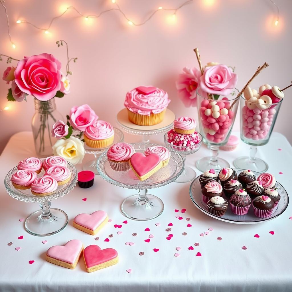 Galentine's Day Dessert Display