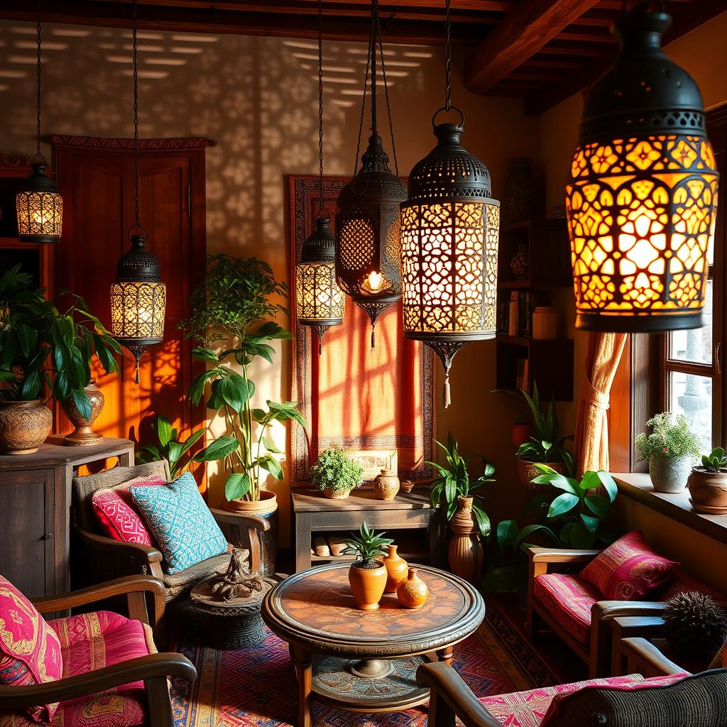 Moroccan Lighting and Decor Integration